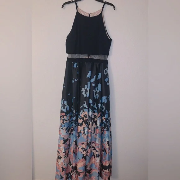 betsy and adam blue floral dress Betsy and Adam 